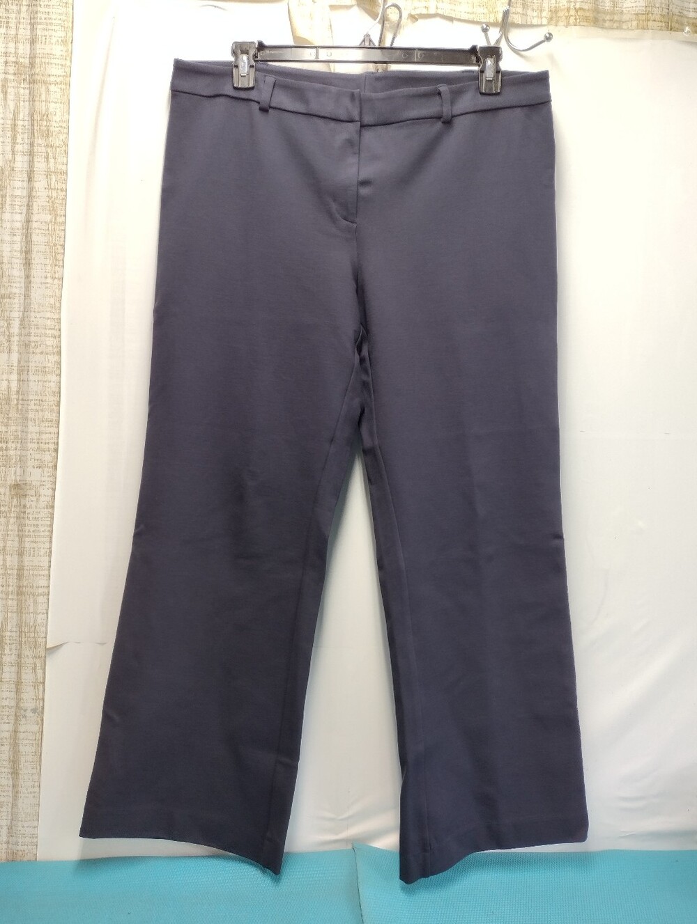 Lands' End Women's Navy Straight Wide Leg Ponte Pants - 18P